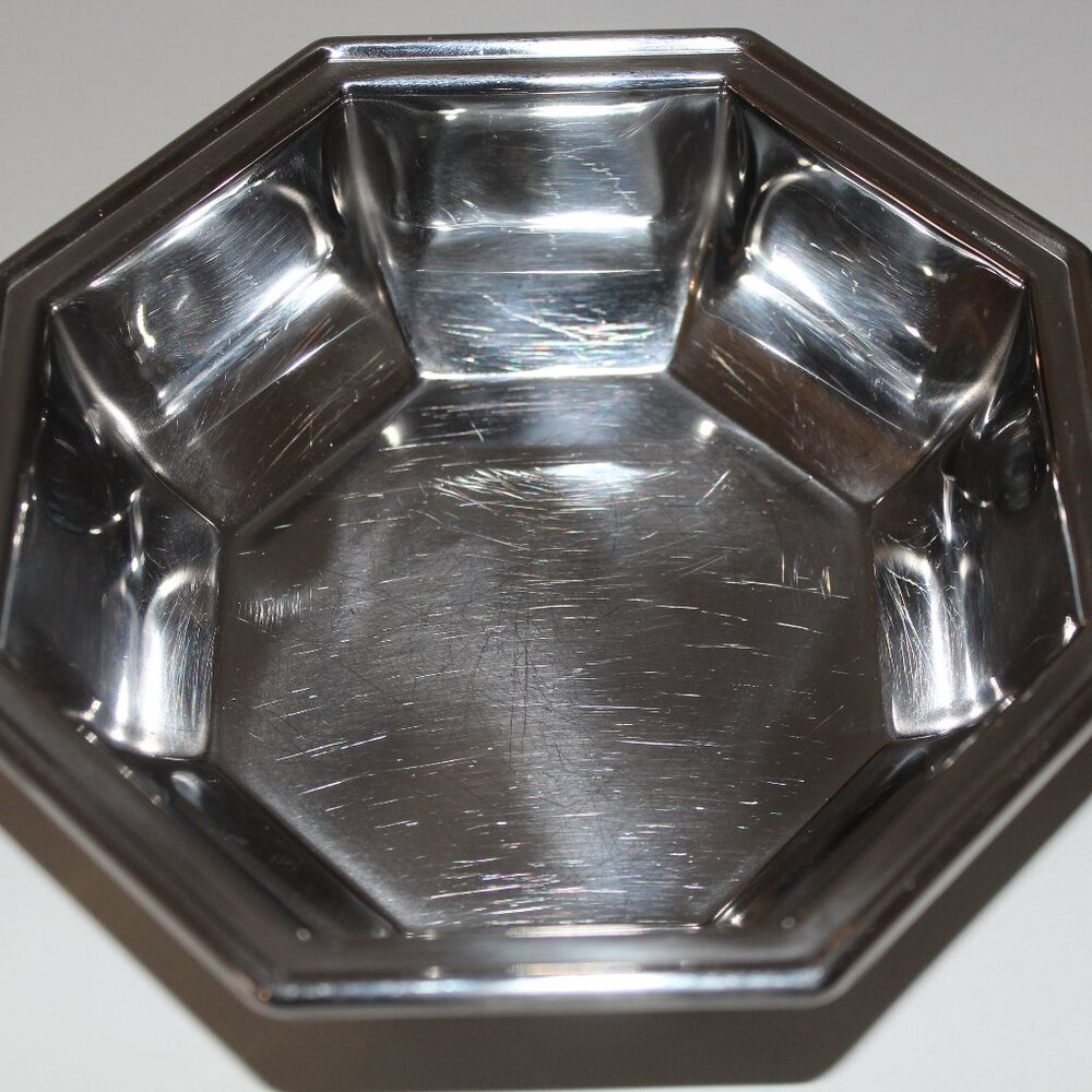 Vintage American Airlines Octagonal Stainless Serving Bowl Travel / ABCO 73DI058